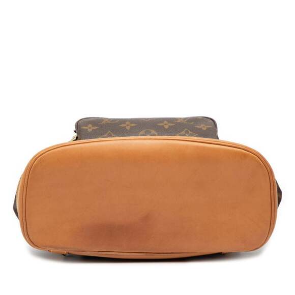 LOUIS VUITTON Authentic Brown Monogram Leather Backpack